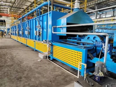 Horno de templado continuo con barra estabilizadora para automóvil